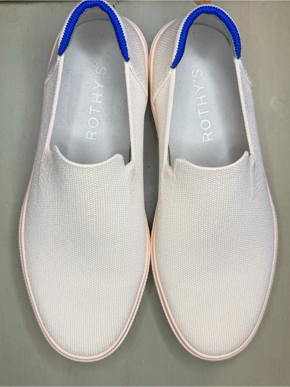 Rothy's cream the original slip on womens size 9.5